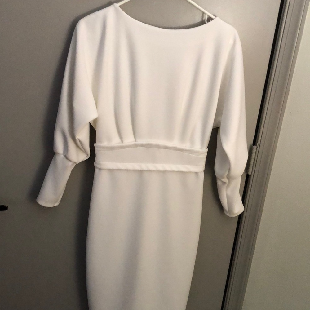 All white Dress/New York & Company